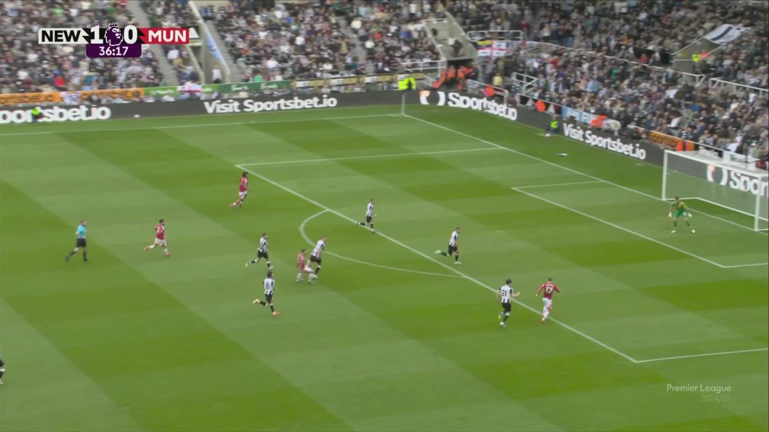 達(dá)洛特直塞助攻加納喬推射破門扳平，詹俊：有點(diǎn)羅馬里奧的風(fēng)味