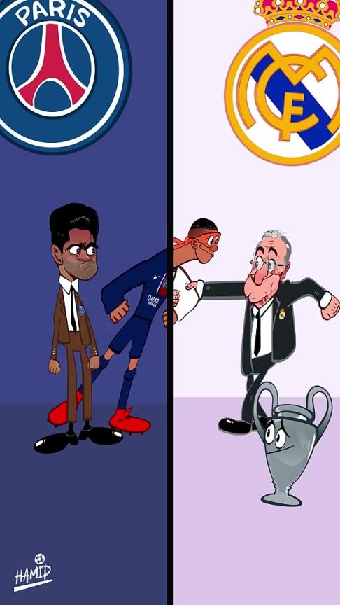 外網(wǎng)動(dòng)畫惡搞：對(duì)皇馬和姆巴佩來(lái)說(shuō)，這本該是一個(gè)美好的賽季！